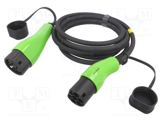 Charger: eMobility; 2x0.5mm2,3G6mm2; 7kW; IP65; Type 2,both sides