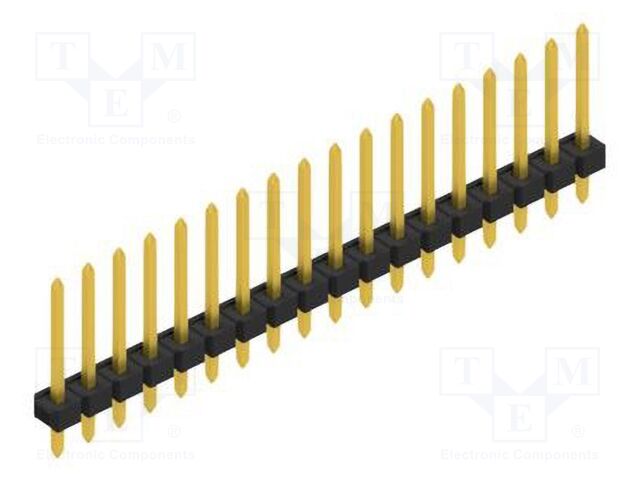 Connector: pin strips; pin header; male; PIN: 18; 2.54mm; THT; 1x18