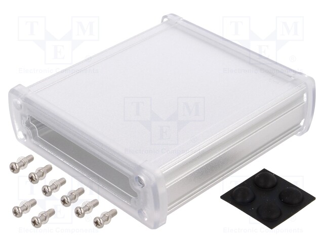 Enclosure: multipurpose; X: 113.7mm; Y: 119mm; Z: 35.2mm; silver