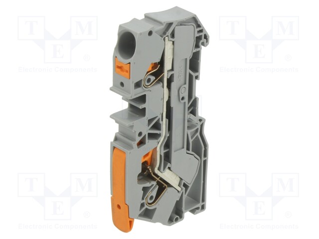 Splice terminal: rail; 0.5÷16mm2; ways: 1; terminals: 2; grey; 2110