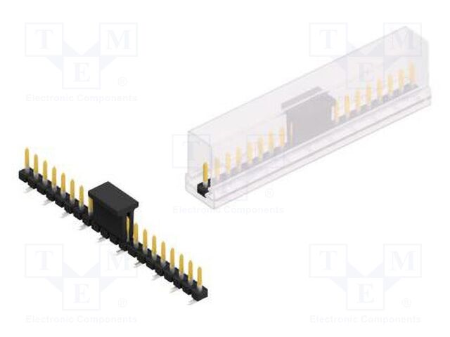 Connector: pin strips; pin header; male; PIN: 20; 2.54mm; SMT; 1x20