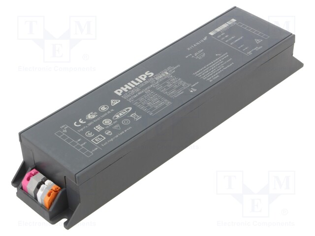 Power supply: switched-mode; LED; 75W; 38÷108VDC; 70÷1050mA; IP20