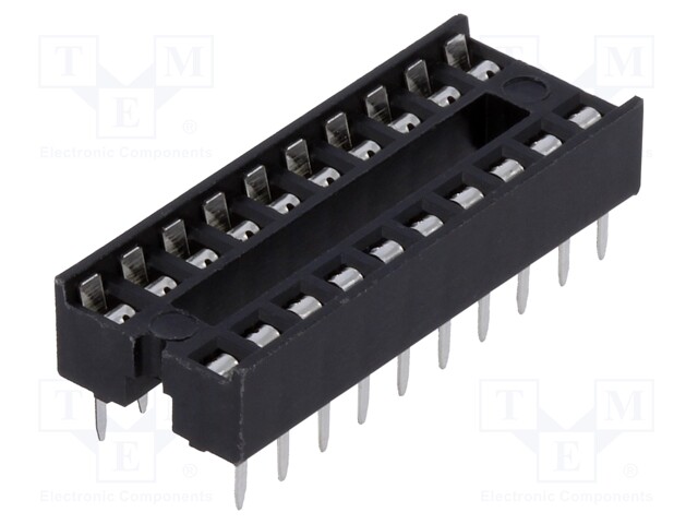 Socket: DIP; PIN: 20; 7.62mm; THT; Pitch: 2.54mm; -40÷105°C