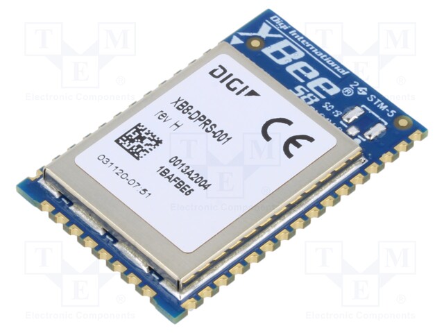 Module: RF; RF PAD; XBee; 863÷870MHz; -106dBm; 14dBm; SMD; 48/27mA