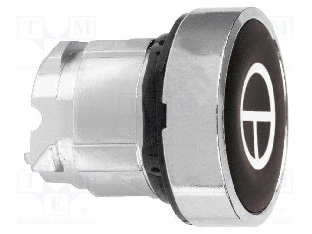 Switch: push-button; Stabl.pos: 1; 22mm; black; IP66; Pos: 2; Ø22mm