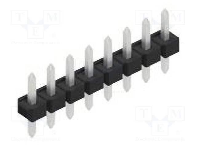 Connector: pin strips; pin header; male; PIN: 8; 2.54mm; THT; 1x8