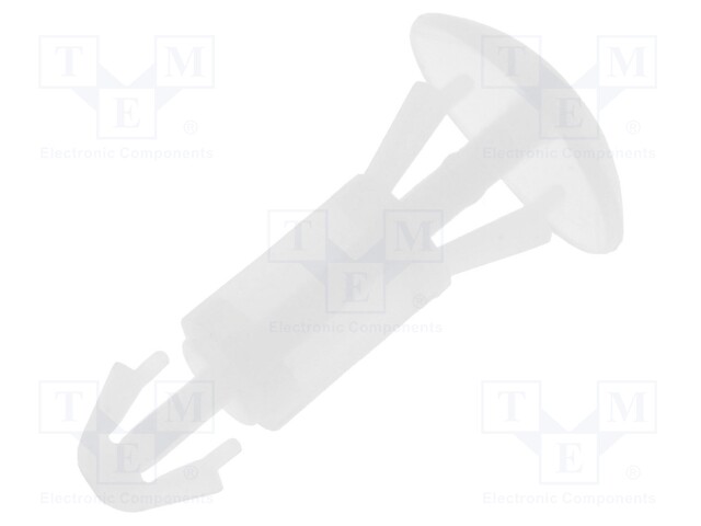 Assembly stud; polyamide; L: 9mm; snap fastener; Colour: natural
