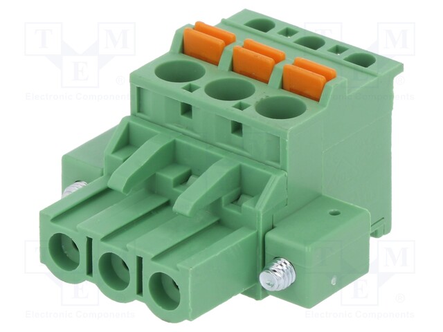 Pluggable terminal block; 5.08mm; ways: 3; angled 90°; plug; 320V