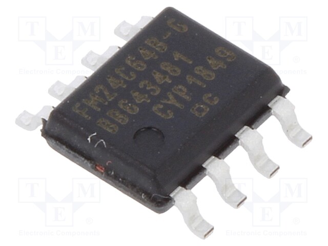 FRAM memory; FRAM; I2C; 8kx8bit; 4.5÷5.5VDC; 1MHz; SO8; serial