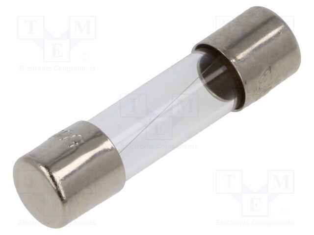 Fuse: fuse; quick blow; 500mA; 250VAC; cylindrical,glass; 5x20mm