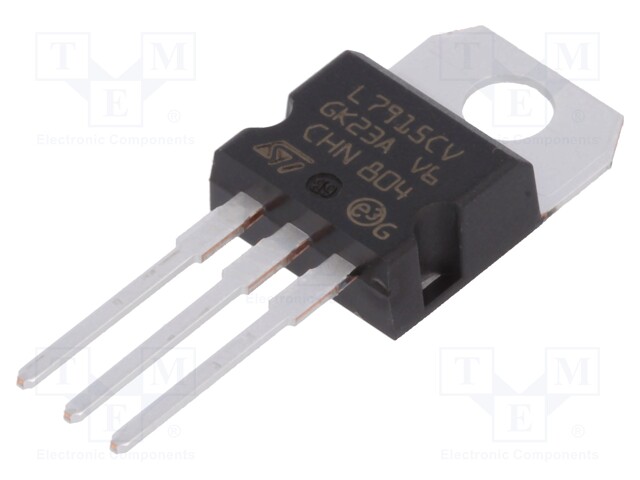 IC: voltage regulator; linear,fixed; -15V; 1A; TO220; THT
