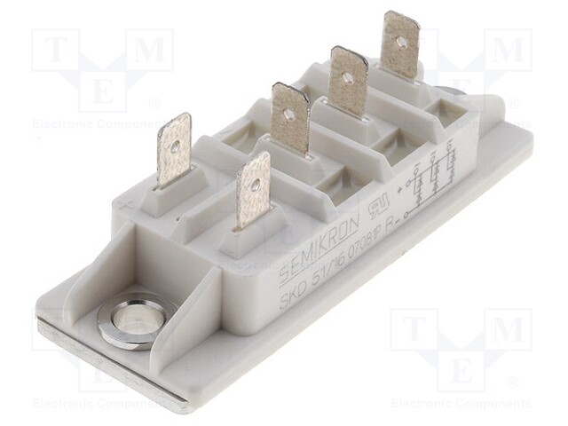 Three-phase bridge rectifier; Urmax: 1.8kV; If: 50A; Ifsm: 775A