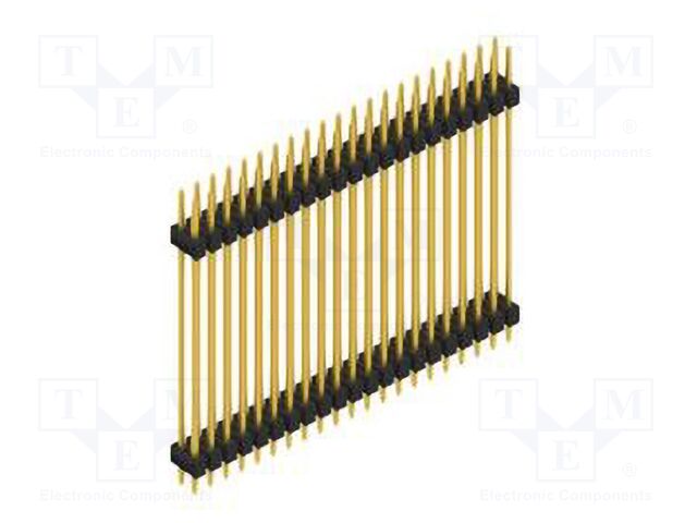 Connector: pin strips; pin header; male; PIN: 42; 2.54mm; THT; 2x21