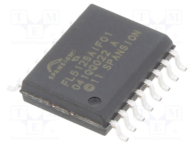 FLASH memory; 512Mbit; SPI; 133MHz; 2.7÷3.6V; SO16; serial