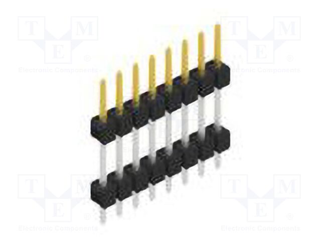 Connector: pin strips; pin header; male; PIN: 8; 2.54mm; THT; 1x8