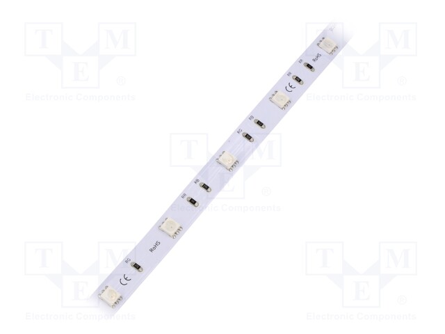 LED tape; RGB; 5050; 24V; LED/m: 30; 10mm; IP33; 120°; Pmax/m: 7.2W/m