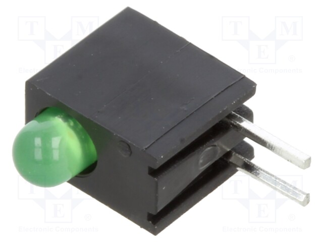 LED; green; 3mm; No.of diodes: 1; 2mA; Lens: diffused; 45°; 2.1÷2.6V