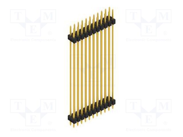 Connector: pin strips; pin header; male; PIN: 22; 2.54mm; THT; 2x11