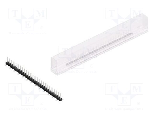 Connector: pin strips; pin header; male; PIN: 26; 2.54mm; SMT; 1x26