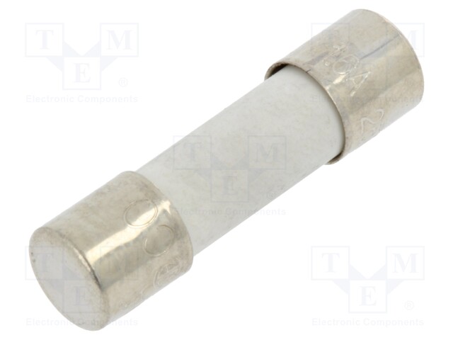 Fuse: fuse; time-lag; 1.6A; 250VAC; ceramic; 20x5.2mm; brass; bulk