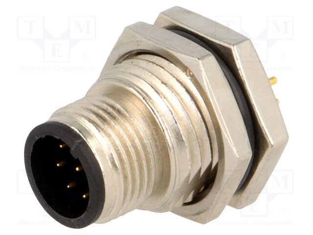 Socket; M12; PIN: 8; male; A code-DeviceNet / CANopen; THT; IP68