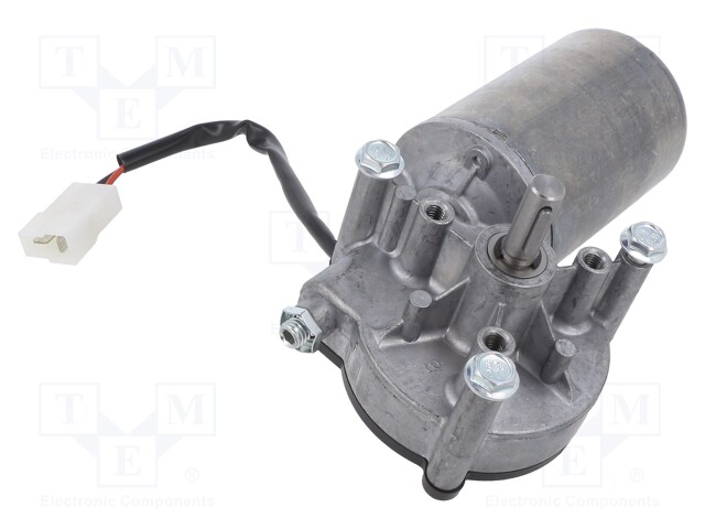 Motor: DC; 24VDC; 25rpm; worm gear; 6Nm; 1.25kg; IP53; Trans: 62: 1; 2A