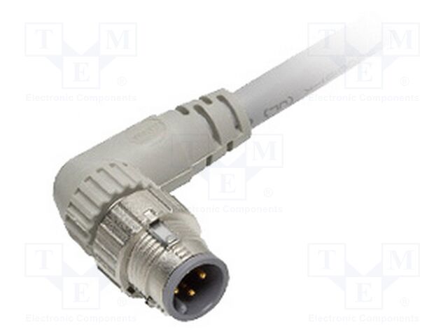 Connection lead; M12; angled; male