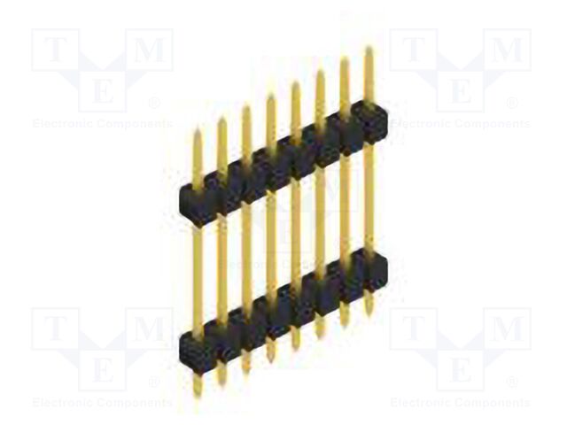 Connector: pin strips; pin header; male; PIN: 8; 2.54mm; THT; 1x8