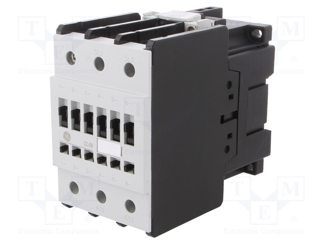 Contactor: 3-pole; NO x3; 24VAC; 95A; DIN,on panel; CL; 45kW