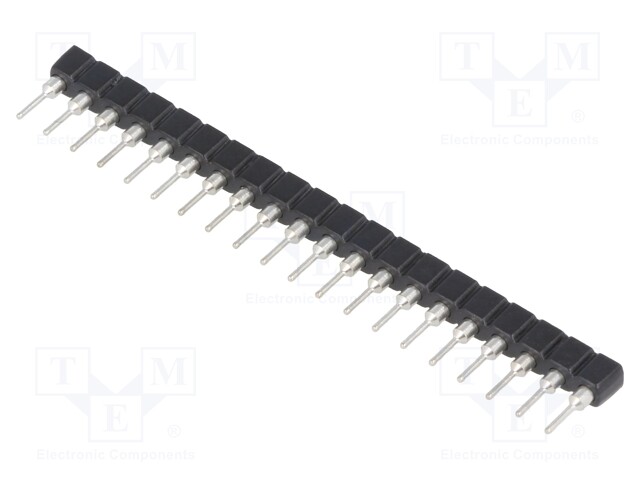 Socket: SIP; PIN: 20; THT; 2.54mm; round pins,bushing contacts