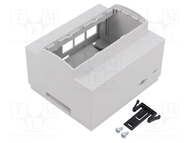 Enclosure: for computer; grey; for DIN rail mounting