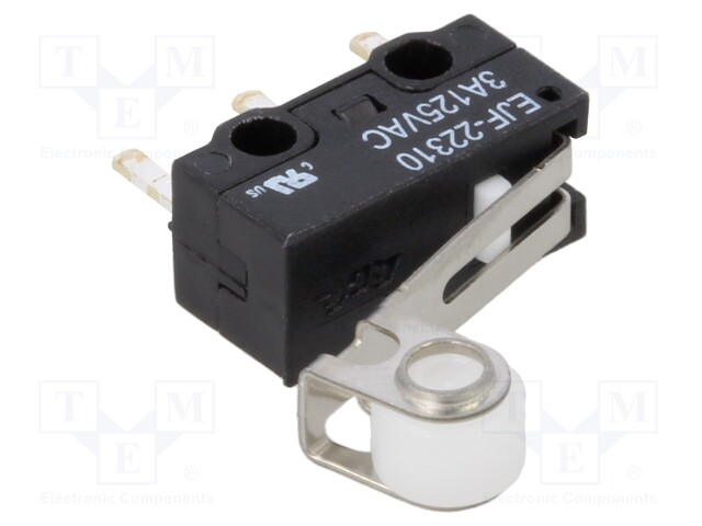 Microswitch SNAP ACTION; with lever (with roller); SPDT; Pos: 2