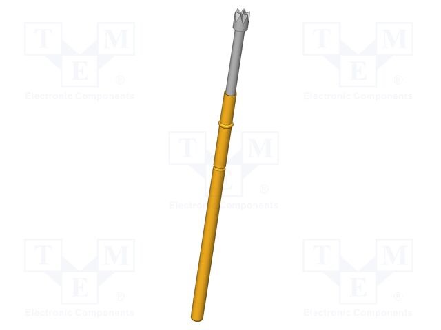 Test needle; Operational spring compression: 8mm; 5A; Ø: 2mm; 1.5N