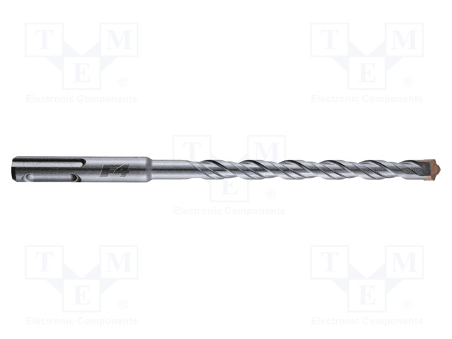 Drill bit; for concrete; Ø: 10mm; L: 210mm; steel; cemented carbide