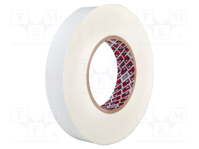 Tape: heat transfer; W: 19mm; L: 16.5m; Thk: 0.5mm; 1W/mK; white; 8kV