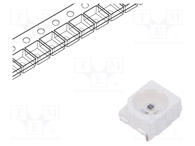 IR transmitter; 3528; transparent; 120°; λp max: 940nm; SMD; 65mA