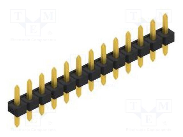Connector: pin strips; pin header; male; PIN: 13; 2.54mm; THT; 1x13