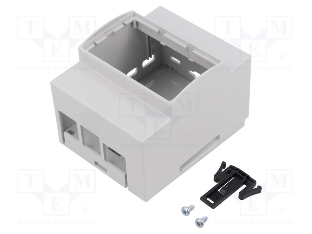 Enclosure: for computer; grey; for DIN rail mounting