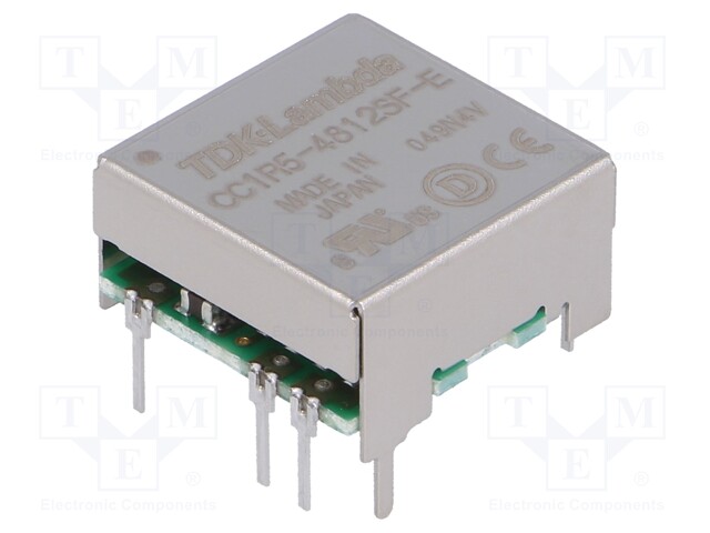 Converter: DC/DC; 1.5W; Uin: 48V; 12VDC; Iout: 125mA; DIP7; 3.2g