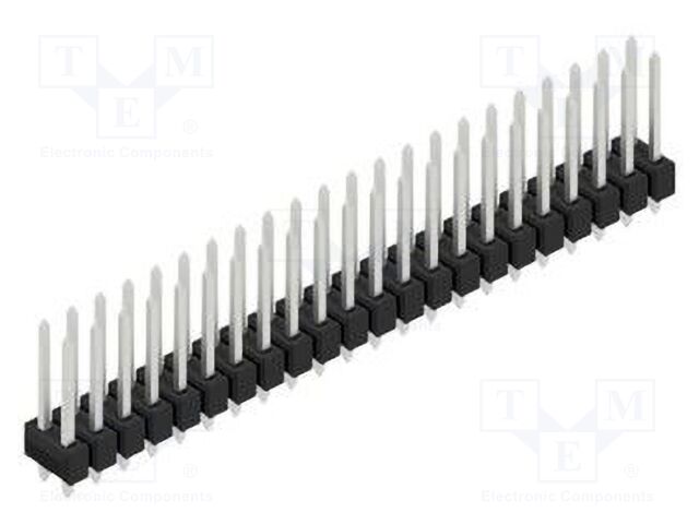 Connector: pin strips; pin header; male; PIN: 44; 2.54mm; THT; 2x22