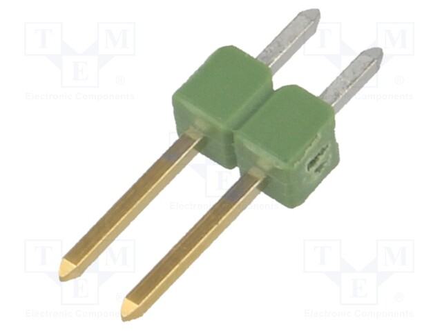 Pin header; pin strips; AMPMODU MOD II; male; PIN: 2; straight