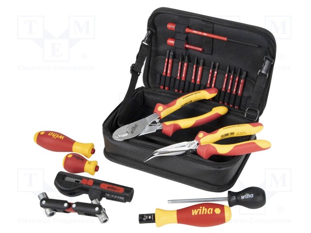 Kit: general purpose; for electricians; Kind: insulated; 23pcs.