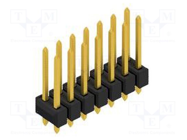 Connector: pin strips; pin header; male; PIN: 14; 2.54mm; THT; 2x7