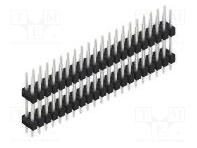 Connector: pin strips; pin header; male; PIN: 42; 2.54mm; THT; 2x21