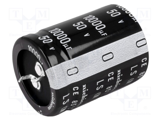 Capacitor: electrolytic; low impedance; SNAP-IN; 10000uF; 50VDC