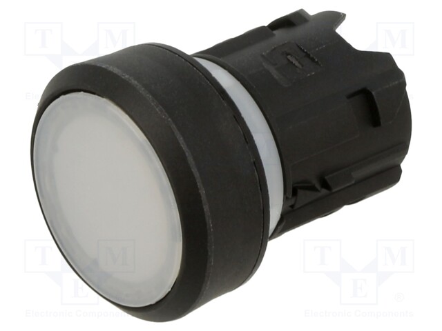 Switch: push-button; 22mm; Stabl.pos: 1; white; flat; Pos: 2