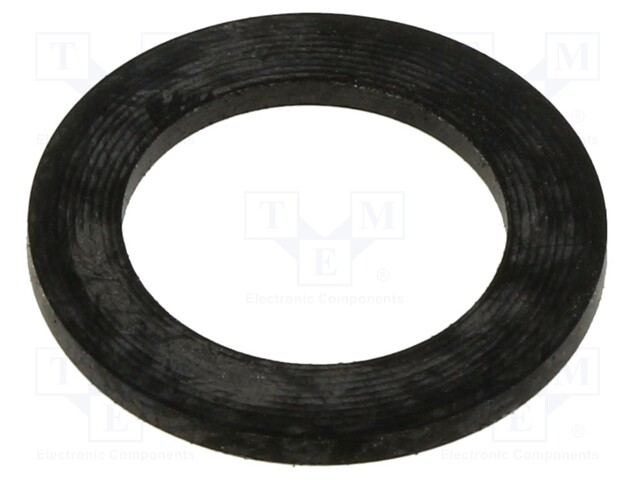 Gasket; NBR rubber; Thk: 2mm; Øint: 20.4mm; NPT1/2"; black