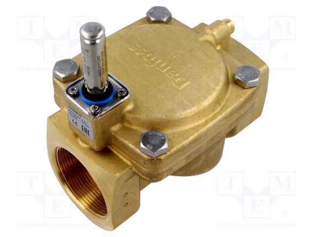 Pneumatic module: electromagnetic valve; Thread: G 2"; Mat: brass