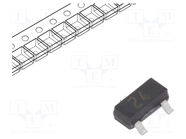 Diode: rectifying; SMD; 100V; 215mA; 4ns; Package: reel,tape; SOT23