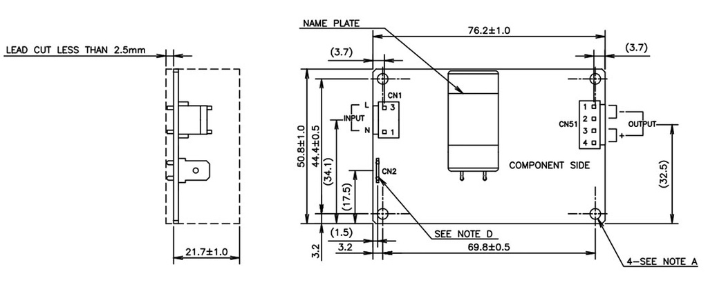 Power supply: switched-mode; open; 30W; 85÷265VAC; OUT: 1; 12VDC